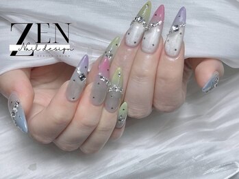 ゼン ネイル デザイン 池袋(ZEN NAIL DESIGN)/題長さだしやり放題×つけ放