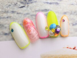 リゾートな夏ネイル