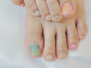 ランテテスマッジ(Rantete smudge)/フット　ワイヤーネイル