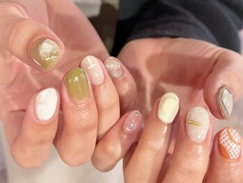 アイネイルズ 梅田店(I nails)/くすみカラーニュアンス