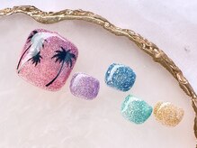 ネイルサロンフォーユー(for u)/ヤシの木ネイル￥6500