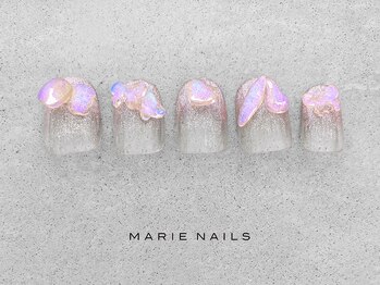 マリーネイルズ 表参道店(MARIE NAILS)/定額¥8,000 ラメ 0109b