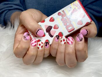 エクラ(e'clat)/バレンタインネイル