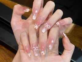 冬のスノーホワイトネイル