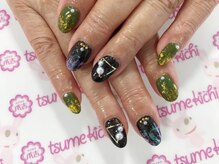 ネイルサロン 爪吉/カラーとホイルのMIX☆