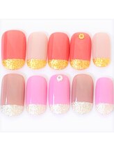 ネイルサロン クイール 小山店(NAIL SALON QUILL)/ワンカラー＋ハーフフレンチ