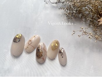 ヴィガー アンド ルックス 白金 目黒(Vigor&Looks)/ベージュ ゴールド ニュアンス