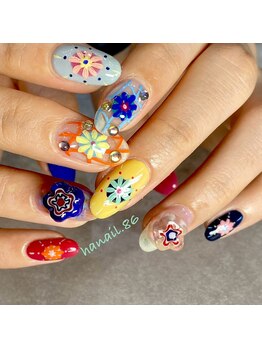 エムネイル(Ｍ)/haruka nail × 個性派