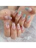 【Hand】クリアorラメグラ［オフ&甘皮ケア込］¥5,200