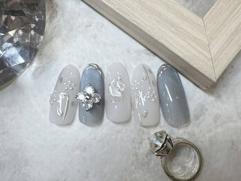 ネイルキュート アンド クールラッシュ 亀有店(nailcute & CoolLash)の写真/きらきら華やかデザインで視線を独り占め★イベントにもぴったり!気持ちまで華やぐネイルをあなたに◎