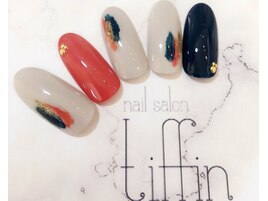 ショートぬりかけネイル