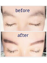 アイズ 深谷店(I's)/眉毛ワックスビフォーアフター