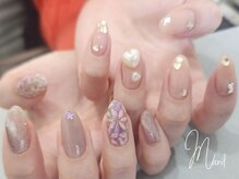 マニル アンド ネトラ(manil & netola)/ハート+お花ネイル