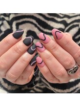 ビューティマーケット アングゥ(BEAUTY MARKET ungu)/ピンク×ブラック