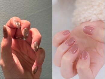 ネイルサロン フィフスアベニュー(Fifth Avenue)の写真/個性派シンプル スキニ-フレンチ/マグネット/フラッシュマグ/ミラー6600円ワンカラ-/グラデ/フレンチ5500円