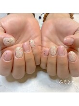 お花　ミラー　持ち込みネイル