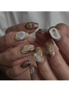 nail fog.｜岡山ニュアンスネイル【フォグ】の写真/抜け感のある大人カジュアルなニュアンスネイルで指先にお洒落を纏う