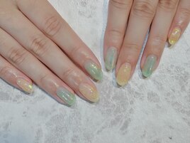 ＃シアーネイル＃フィルムネイル
