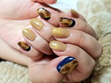 シュガーネイル(sugar nail)/レオパード＆マグネットネイル