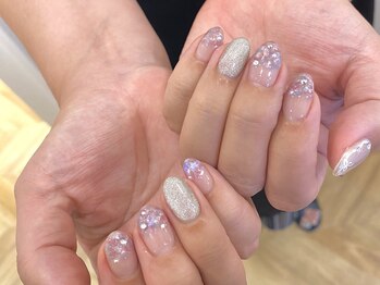 アモフ(amof)/紫陽花ネイル☆*:.。