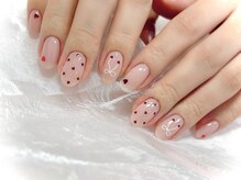 ネオリーブドレスネイルアンドアイラッシュ(Neolive dress nail&eyelash)/りぼんネイル¥6600