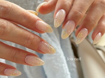 レオネイル(leo nail)の写真/【ジェル☆持ち込みデザイン90min】繊細なArtもお任せ♪再現性の高いArtや色使いで理想の指先を叶えます♪