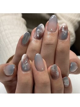 アイラッシュアンドネイル ブルーミン(Bloomin)/マーブルネイル