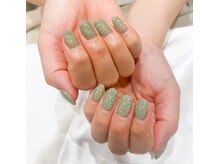 ヘアアンドネイル ミューズ 新浦安店(HAIR&NAIL MUSE)/くすみライトグリーンフラッシュ