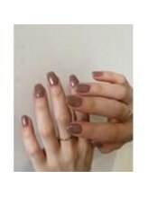 ネイルサロン エーナイン 旭川春光店/シアー×ワンカラー