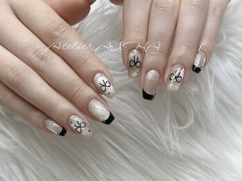 リボンネイル/フレンチネイル