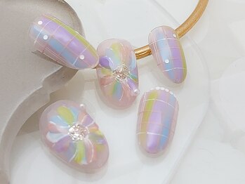 ネイルサロンアンドスクール ディスディアーナ(Disdirena)/4月ジェル定額B/大人カジュアル