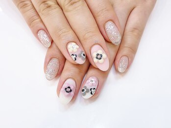 ネイルコレクション ピンク(Nail Collection Pink)/ジェル放題★３Ｄフラワー