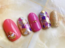 アミネイルズ(AmiNails)/シェルうめこみネイル♪