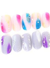 ネイルサロン クイール 小山店(NAIL SALON QUILL)/ワンカラー＋塗りかけネイル