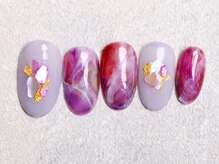 ジュノネイル(juno nail)/天然石マーブル