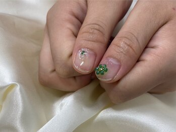 シェリーラメール 池袋店(cherie la mer)/ビーズフラワーネイル ¥4,980