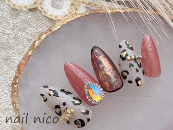 ネイルニコ(nail nico)/レオパードネイル