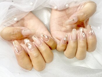 モルフォネイル(Morpho nail)/#ワンホンネイル #キラキラ