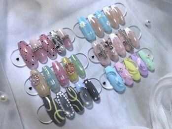 ナナネイルズ(nananails)の写真/【上前津駅スグ】デザインに迷ったら定額ネイル!毎月追加★人と被らない個性派ネイルはnanasnailsへ☆