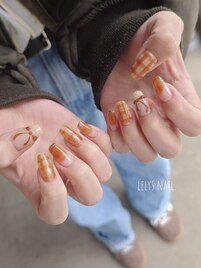 チェックネイル