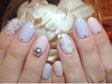 ネイルズ ララ(nails Lala)/マーブルローズ。