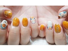 ネイル シスター(nail sister)/手描きフラワーネイル