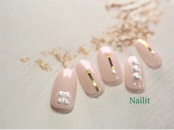 ネイリット 銀座(Nailit)/ パール ネイル ¥9000【¥9900】