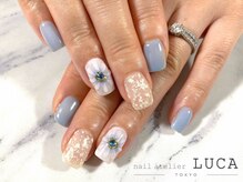 ネイルアトリエルカ(nail atelier LUCA)/R-102 ぷっくりフラワーネイル