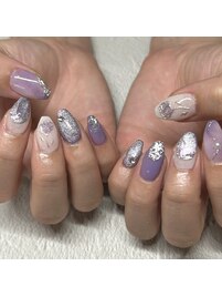 むらさきネイル