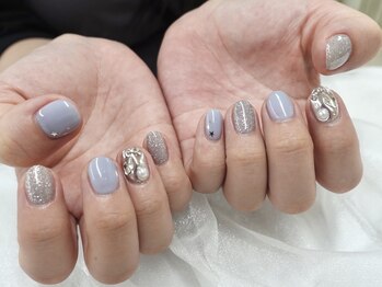 ラミニョンネイルナゴヤ(La Mignon Nail Nagoya)の写真/【オフ無料◇シンプル韓国コース¥7100】シンプルワンホンならコレ♪オフィスでもOKなナチュラルデザイン！