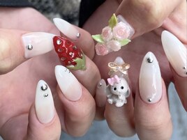 派手ネイルアート