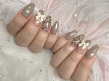 ルルネイル(Rurunail)/レオパード、グレージュ