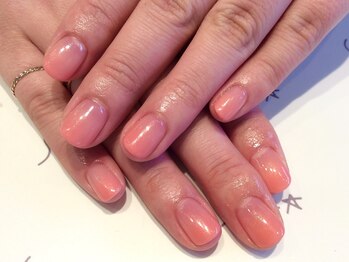 ネイルサロン ステラ(Nail Salon STELLA)/【ジェル】pinkオレンジ