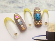 ネイルサロン ティディ(TIDY)/グレージュ 夏秋エスニック